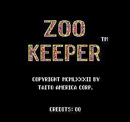 Zoo Keeper (set 2) Title Screen